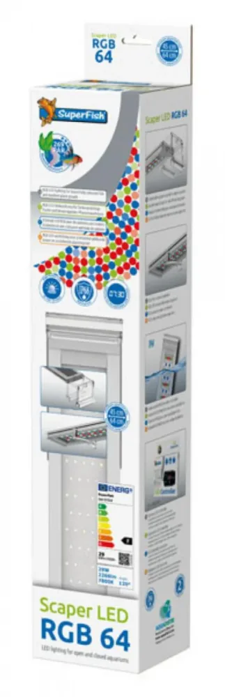 Extérieur loisirs：Rampe LED RGB aquarium eau douce, 7800 K - SUPERFISH Scaper - 29 W, 64
