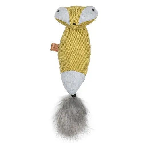 Sélection au jardin：Jouet pour chat de grande taille coloris jaune raton laveur cuddle D&D Home - 40 x 11 x 10 cm