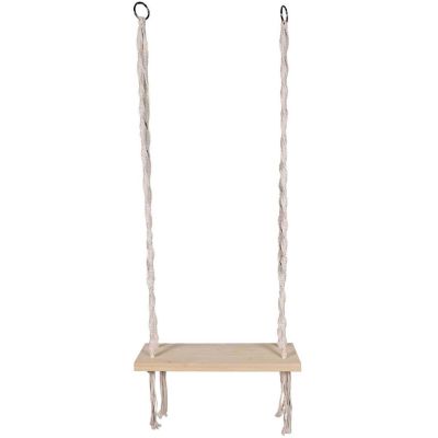 Balançoire en macramé et bois Natural