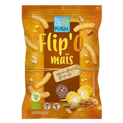 Facile pour le jardin:Flip’O maïs cacahuètes bio sans gluten Pural - 100 g