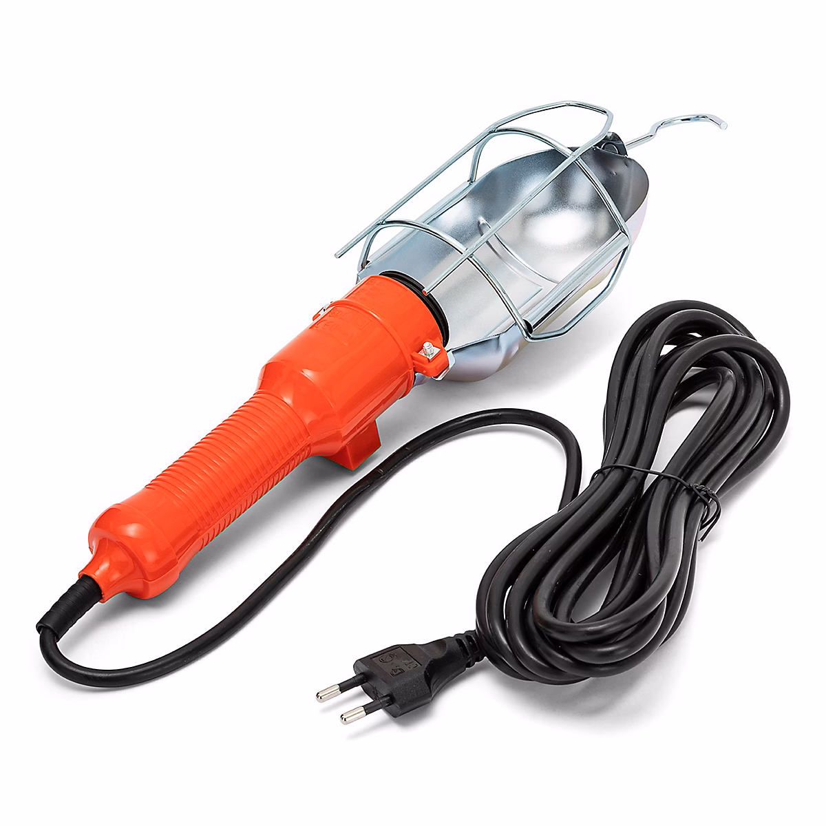 Lampe torche, baladeuse et projecteur de chantier – Baladeuse de chantier. Câble 5m. Culot E27 (compatible LED)