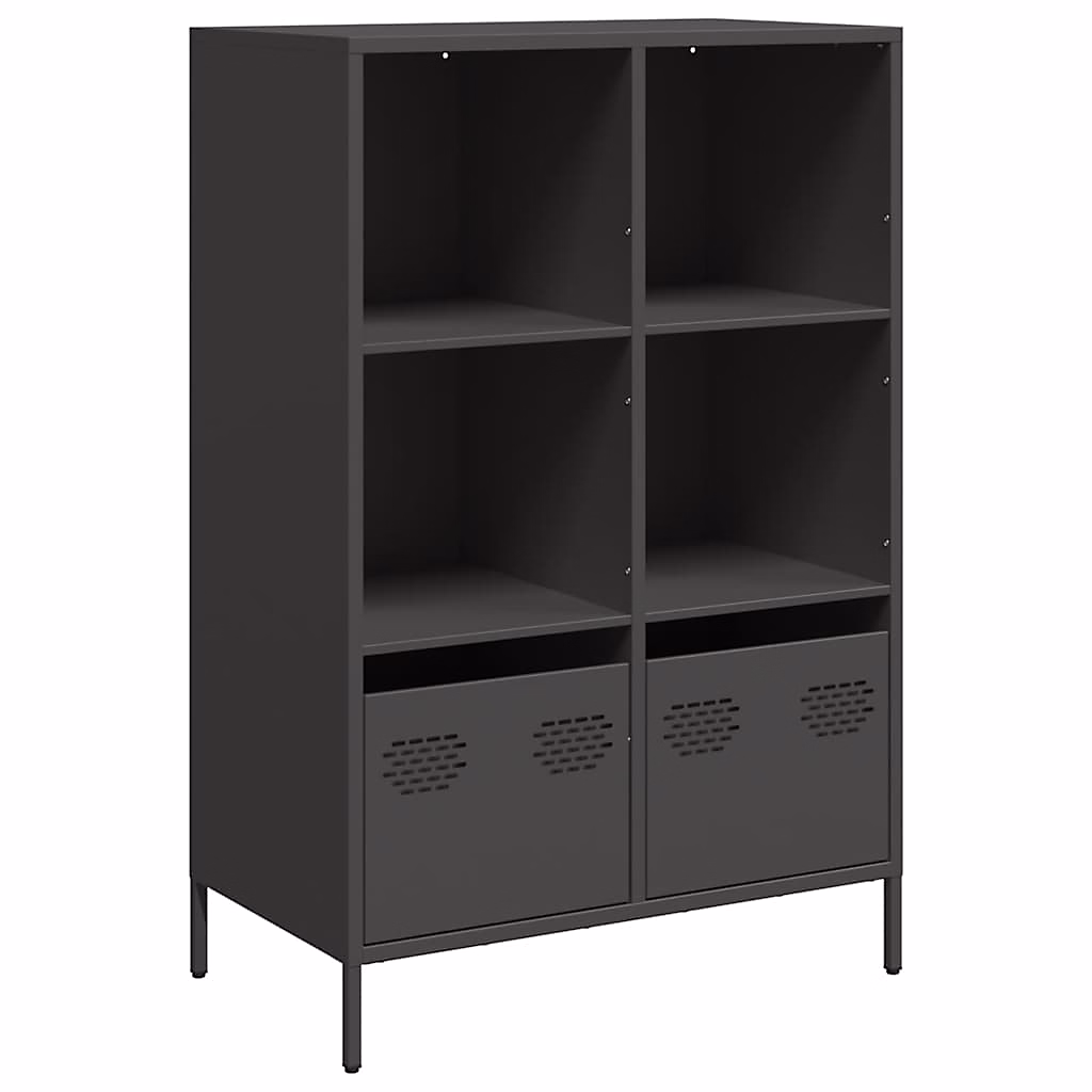 Buffet haut noir 68x39x103 – 5 cm acier vidaXL