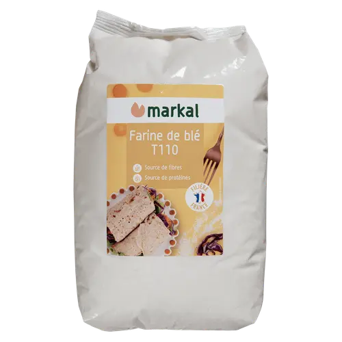 Pour vos jardins：Farine de blé T110 bio - 1 kg