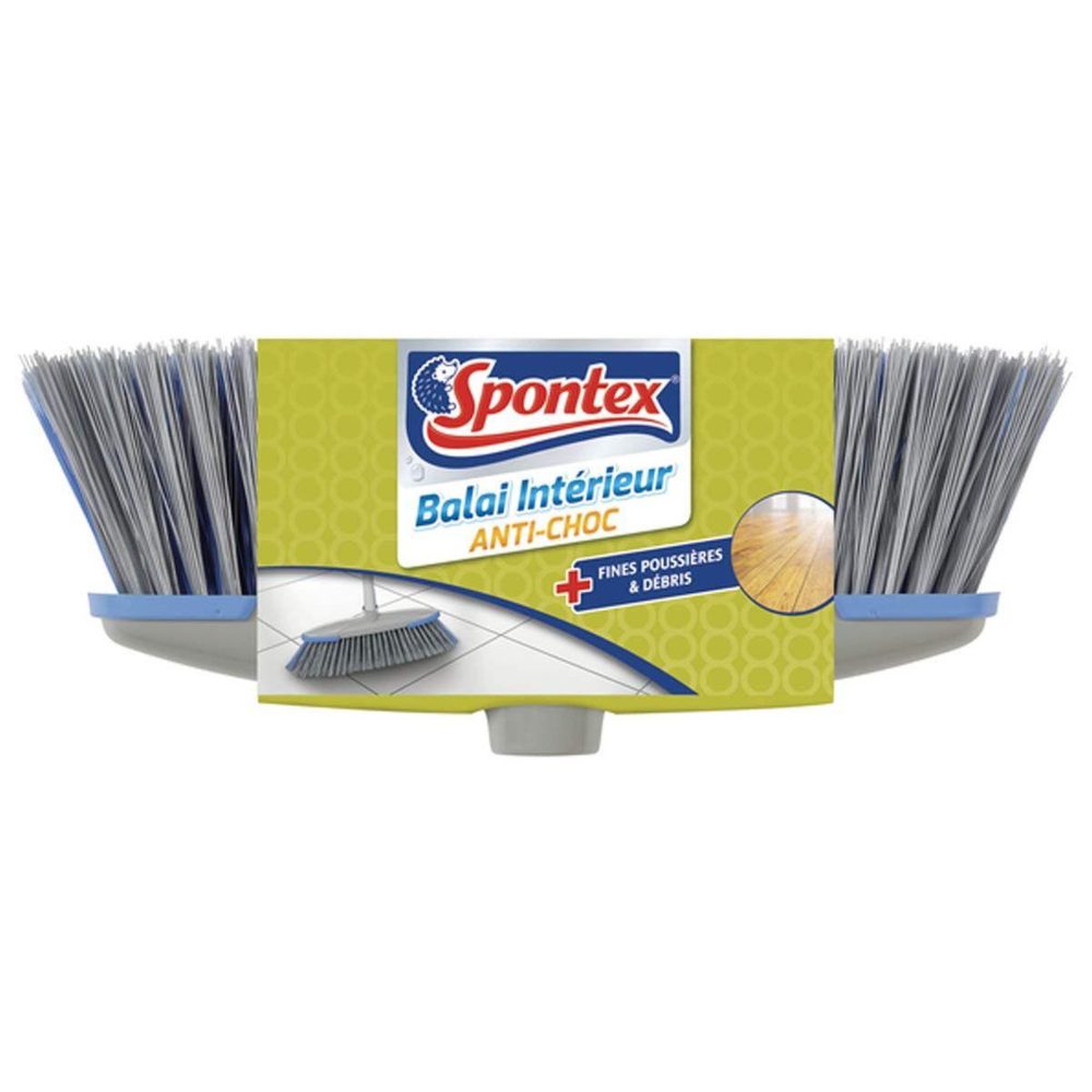 HOMEA Tête de balai intérieur anti-choc spontex gris – Matériel de jardin
