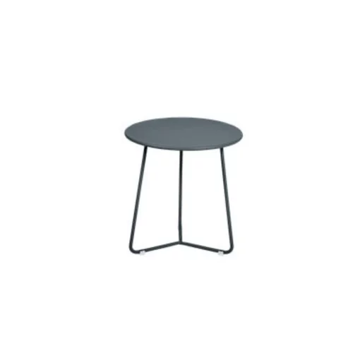 Maison et jardin:Table basse cocotte coloris gris orage de 34 x 36 xcm