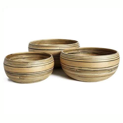 Facile dehors：Saladier bambou Ø19xH19 cm