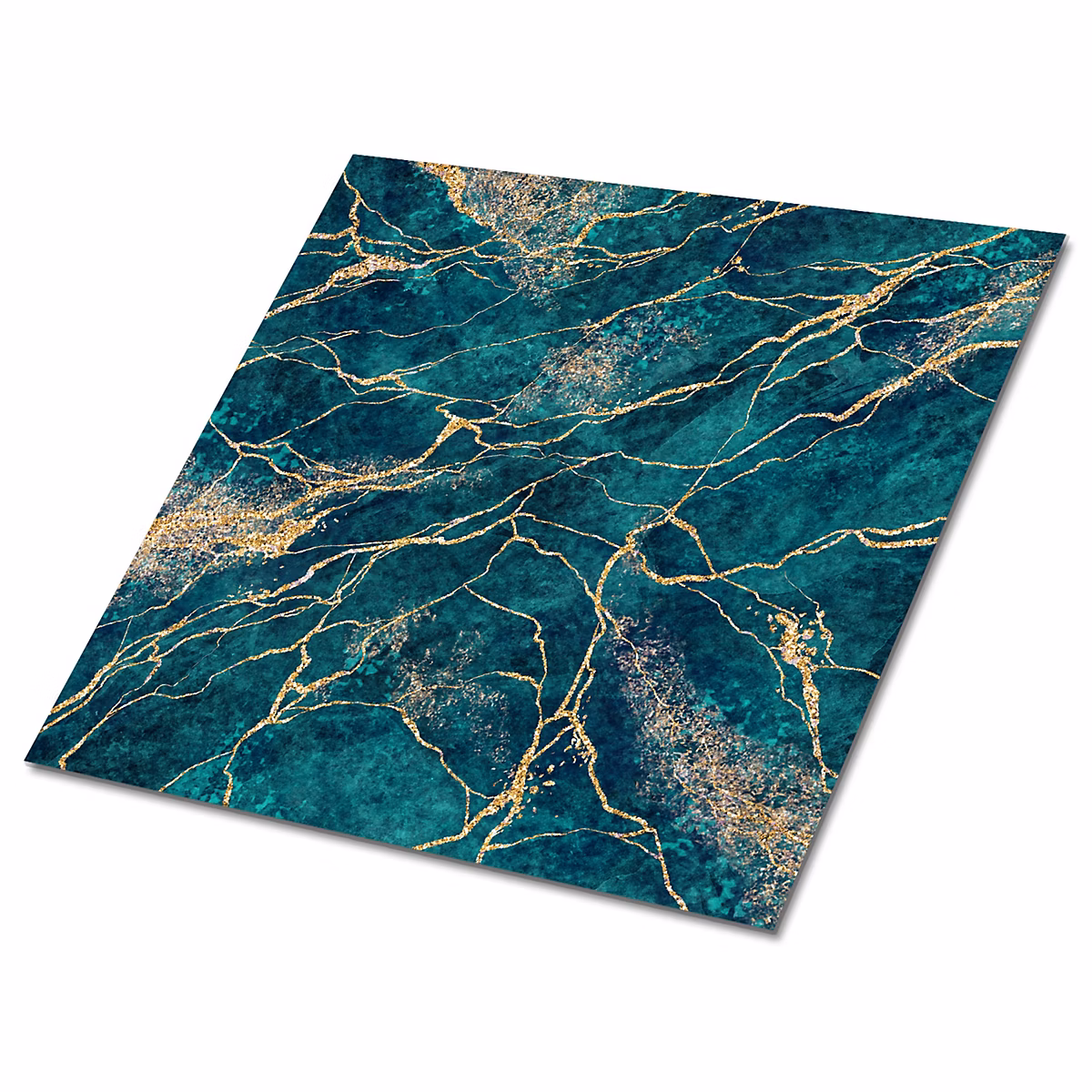 Carreaux vinyle Tulup 30 × 30 cm Malachite verte 9 pcs