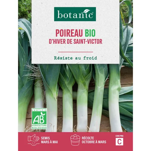 Pour tous vos besoins extérieurs:Graines de Poireau d’hiver de Saint Victor bio botanic® - graines à semer