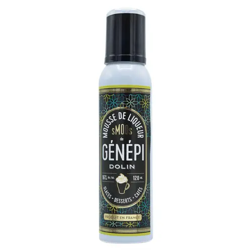 Une idée pour vos extérieurs:Mousse de liqueur de génépi Dolin Smoos - 120 ml