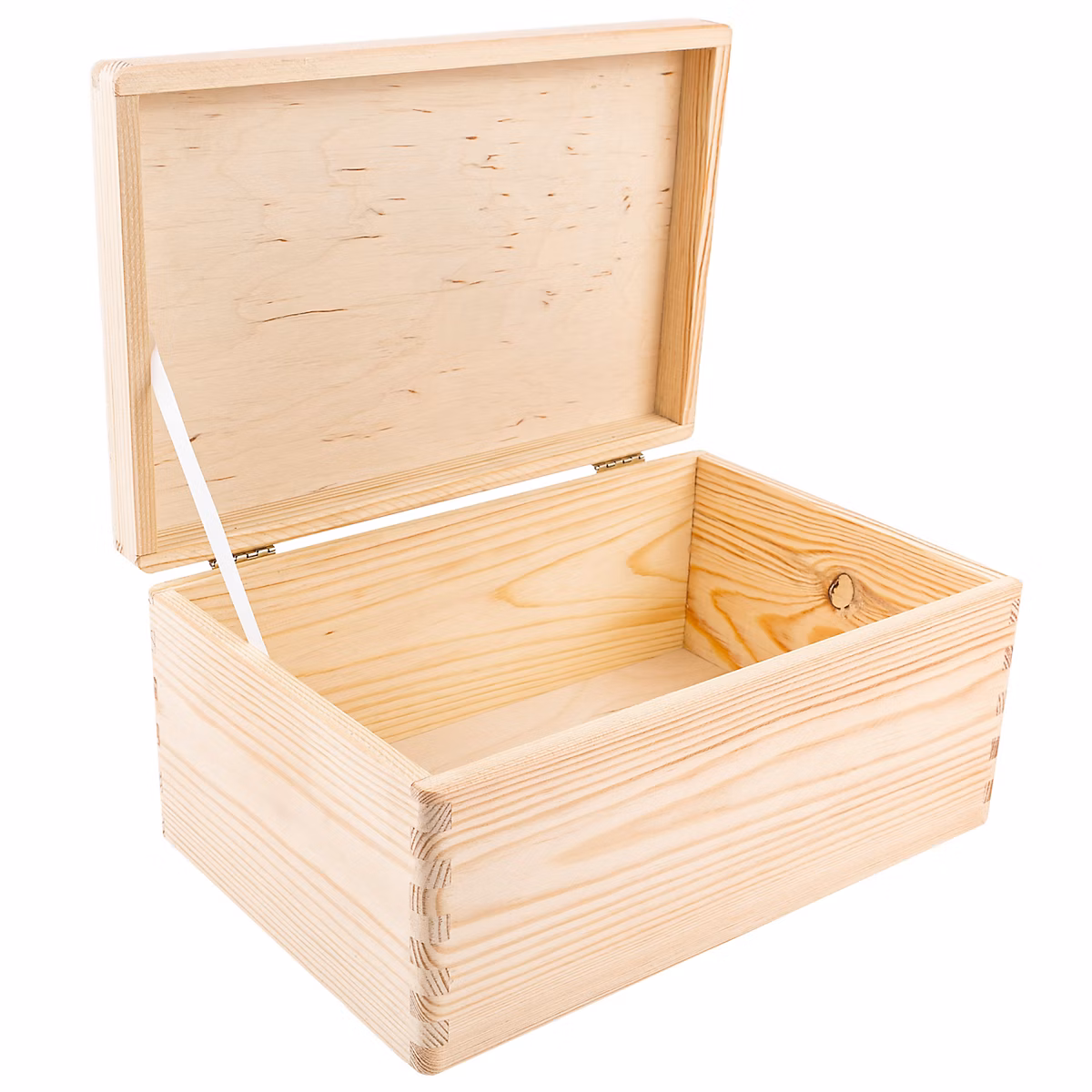 Creative Deco Boite de Rangement en Bois 30 × 20 × 14 cm (+/ – 1 cm), Non Peint, Boîte à Souvenirs, Brut et Non Poncé