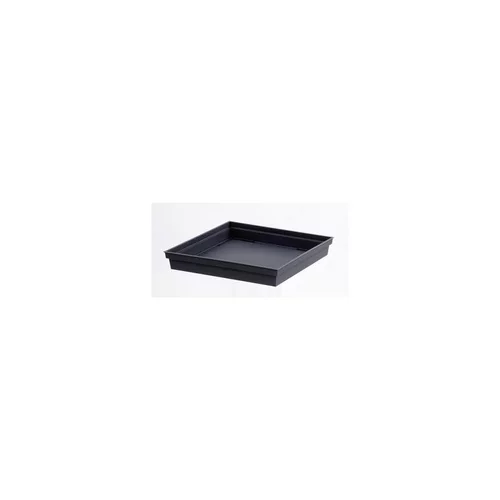 Essentiel nature：Soucoupe Toscane carrée Gris Anthracite L32,6x l32,6x H4,9 cm