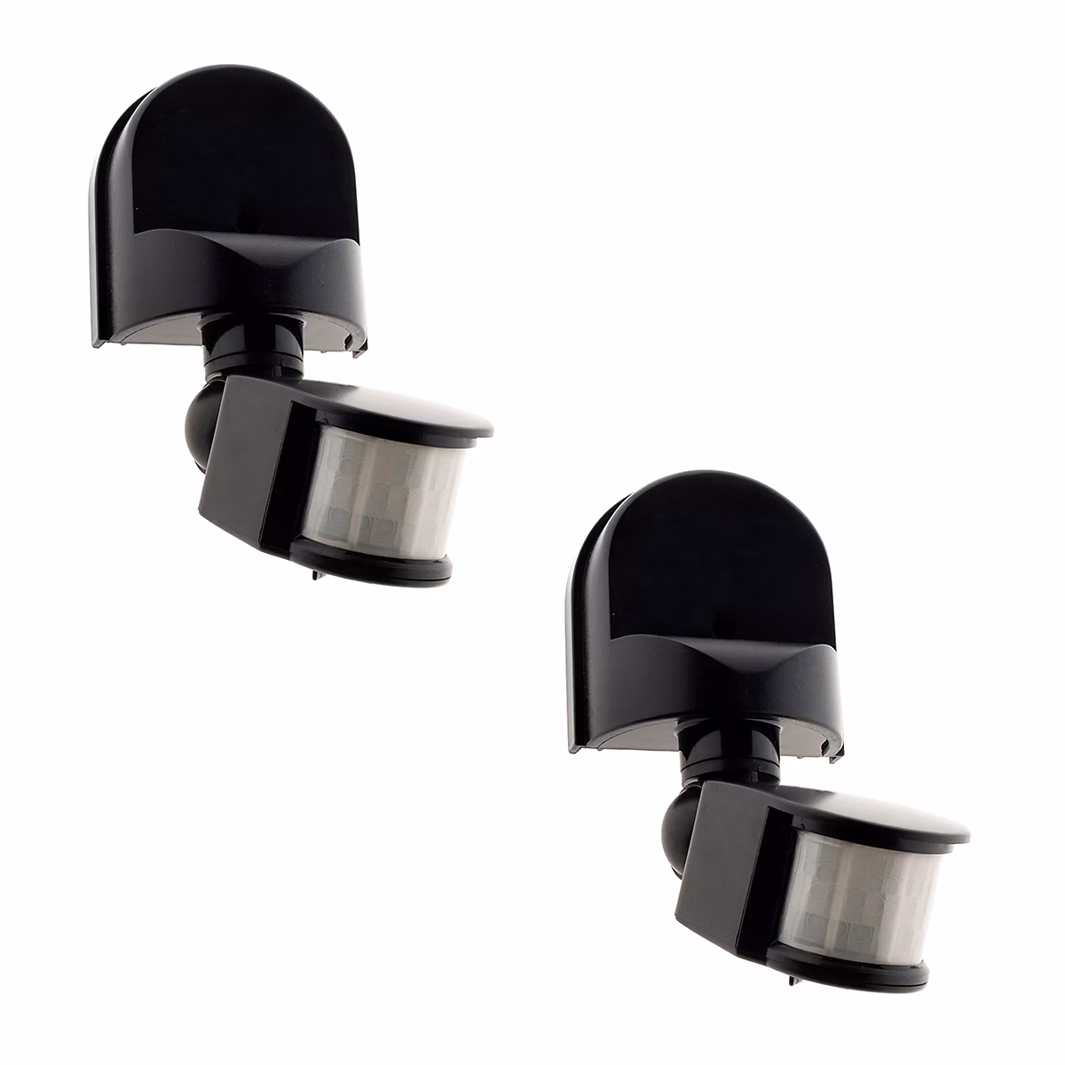 Alarme maison – 2 détecteurs mouvement IP44 noir Zenitech