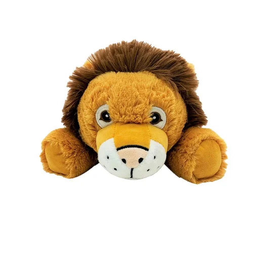 Pour vos besoins au jardin：Bouillotte peluche Lion garnie de grains de blé et lavande L’Artisan du bien-être