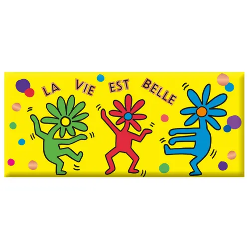Jardin & loisirs：Mini tablette chocolat lait « La vie est belle » Art Grafik - 30 g