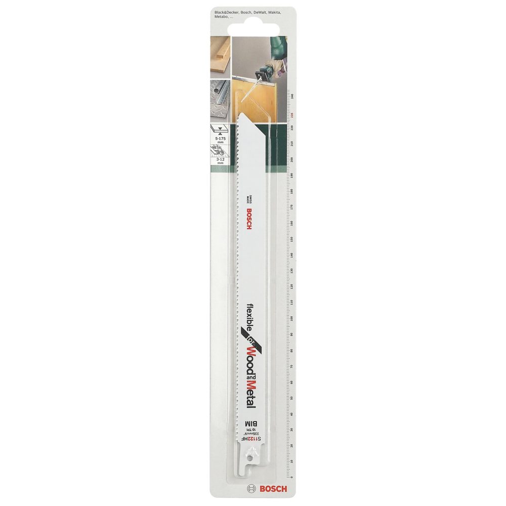 BOSCH Lot de 2 lames coupe multimatériau BOSCH S1122hf pour scie sabre ou égoïne