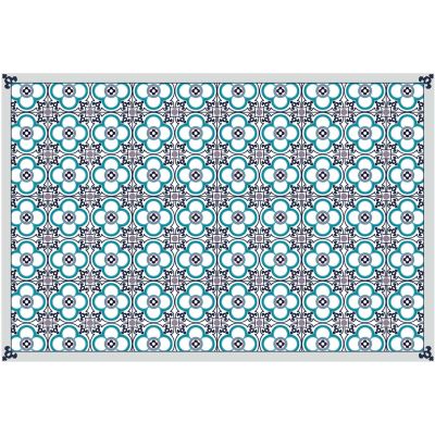 Tapis en vinyle effet carreaux de ciment (90 x 60 cm)