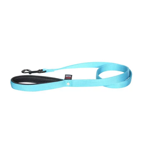 Accessoire au jardin:Laisse double épaisseur pour chien turquoise 2,5x120cm