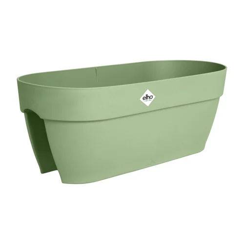 Solution extérieure:Balconnière en polypropylène vert pistache Elho Vibia Campana Flower Bridge - 59 x 26 x 22 cm