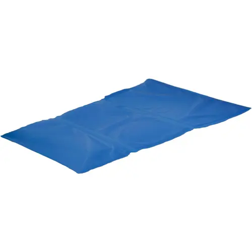 Confort jardin：Tapis rafraîchissant pour chien forme rectangulaire coloris bleu Flamingo Frosty - 100 x 60 cm
