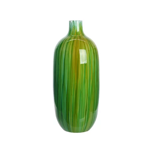 Idée pratique：Vase verre recyclé 17x40 cm