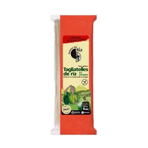 Essentiel nature：Tagliatelles de riz blanc bio Autour du Riz - 200 g