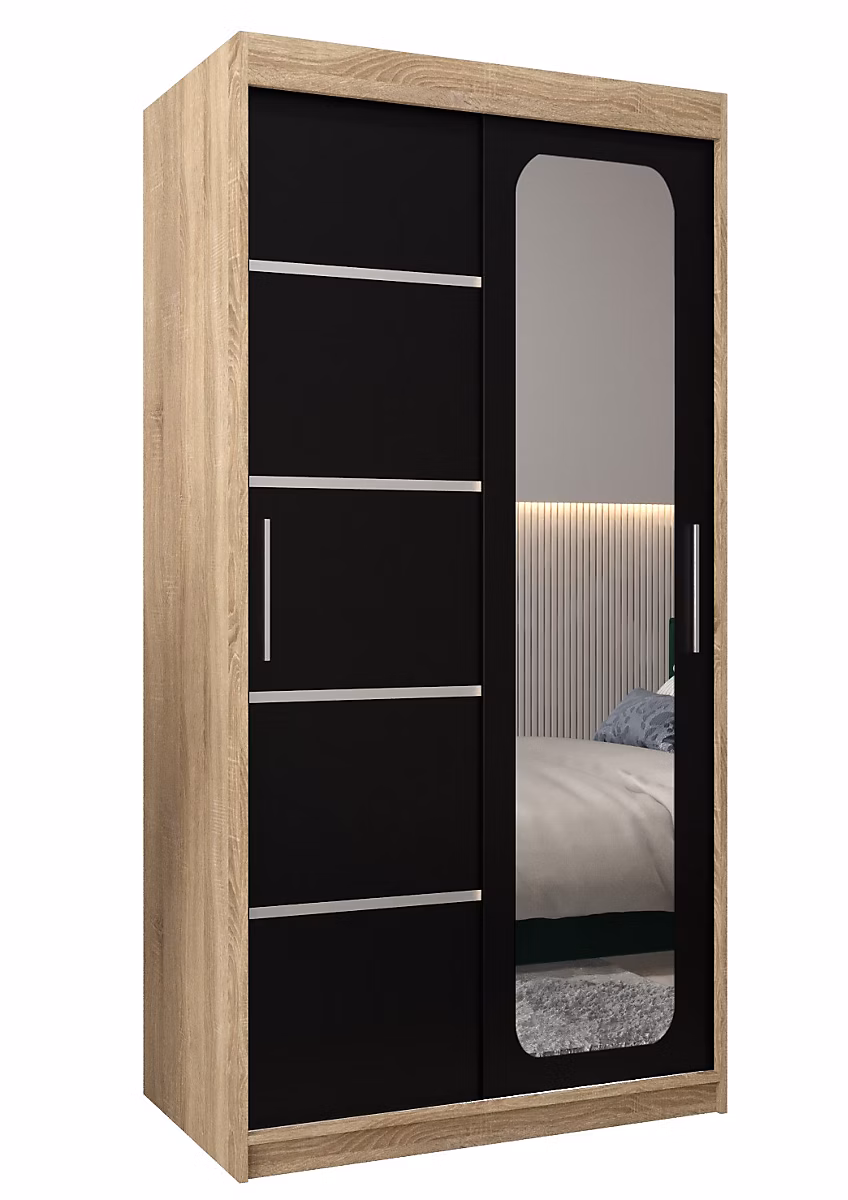 Armoire V2 a portes coulissantes H. 200 x L. 100 x P. 62 2 portes