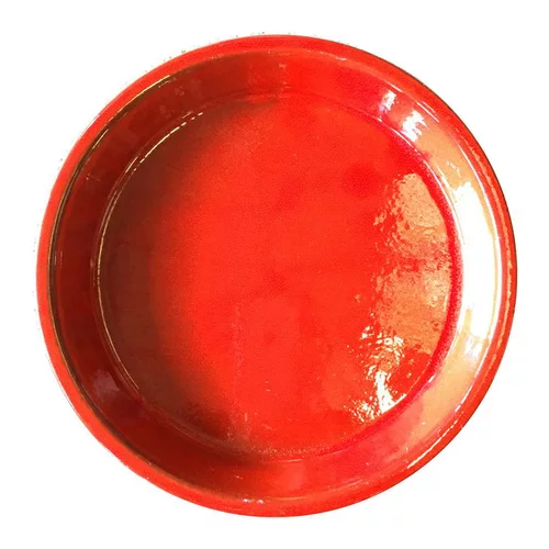 Facile pour le jardin：Soucoupe Les Poteries d'Albi coloris coquelicot - Ø 26 cm