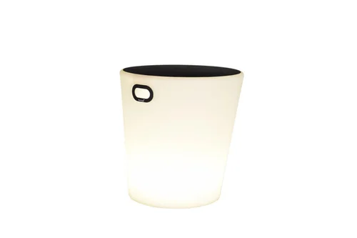 Pour mieux vivre dehors:Tabouret lumineux Inoui coloris gris en polyéthylène Fermob - 44 cm