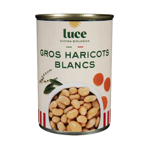 Nature extérieur:Gros haricots blancs bio Luce - 400 g