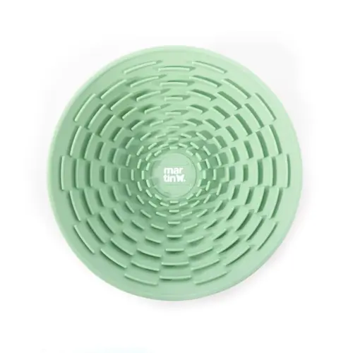Équipement pour le jardin：Gamelle à lécher pour chien en silicone coloris vert Martin Sellier - Ø 19 cm
