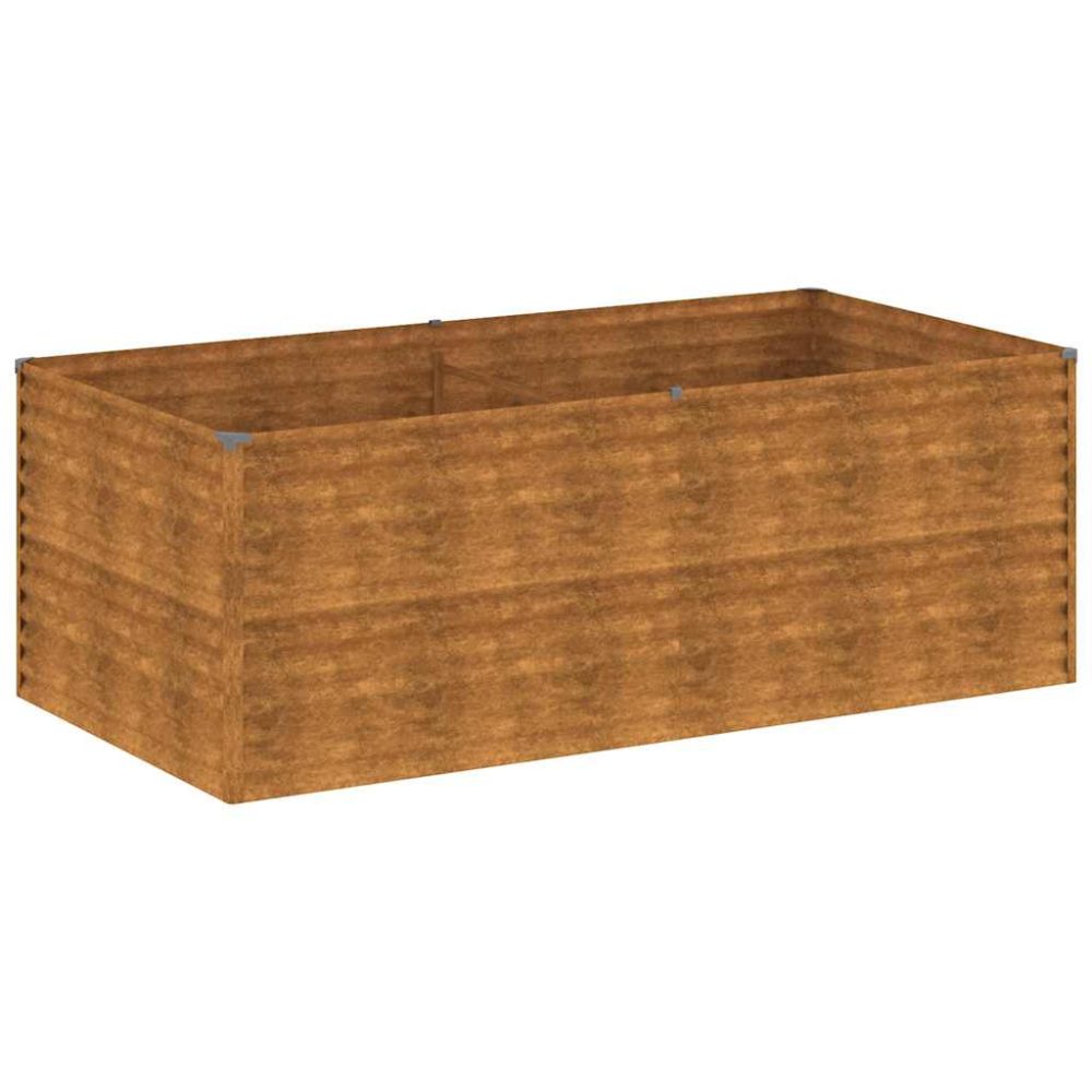 vidaXL Lit surélevé de jardin 196x100x69 cm acier corten – Décoration de jardin