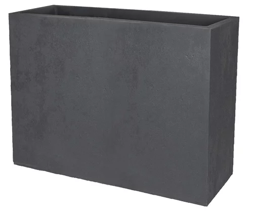Jardin au naturel:Bac en polypropylène gris anthracite Eda Loft L Basalt - 78,5 x 29,5 x 60 cm