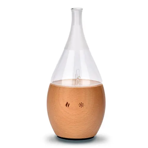 Pour mieux aménager vos extérieurs：Diffuseur par nébulisation en verre et bois Boléa Zen' Arôme - diffusion 80 m2