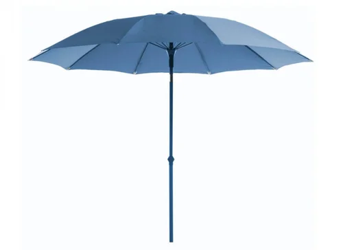 Sélection pratique:Parasol droit rond en aluminium coloris bleu - Ø 270 cm