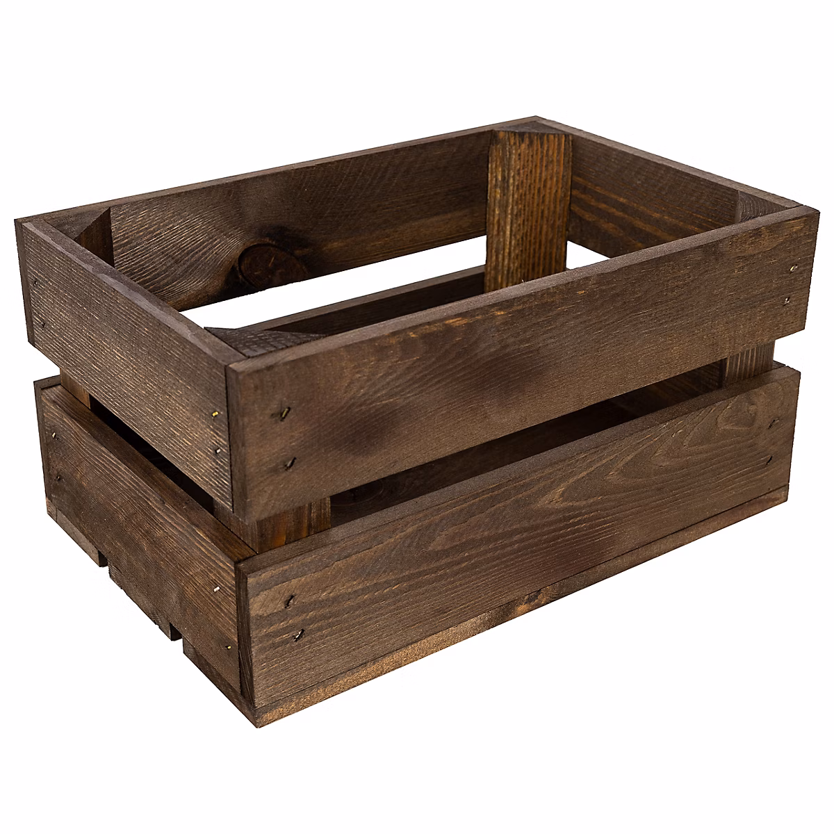 Creative Deco Caisse en Bois Wengé 30 × 20 × 15 cm (+/ – 1cm) | Caisse Rangement Bois Vintage | Cagette Bois Deco | Boite Decoration