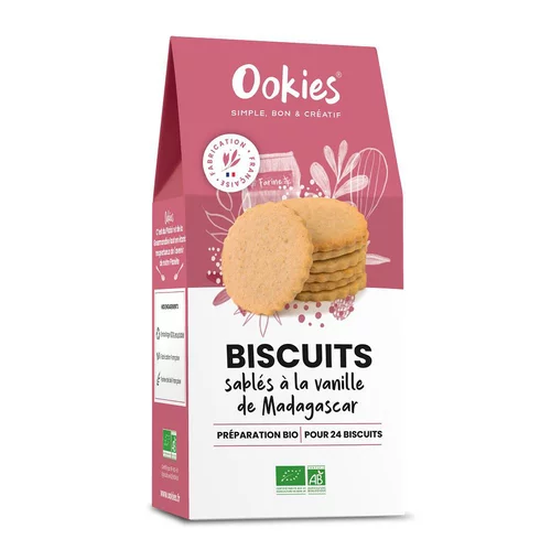 Solution maison:Biscuits sablés à la vanille de Madagascar Ookies - 320 g