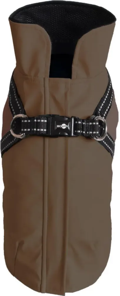 Accessoire extérieur：Manteau pour chien en néoprène coloris vert harnais intégré Bobby Tom - taille 48L