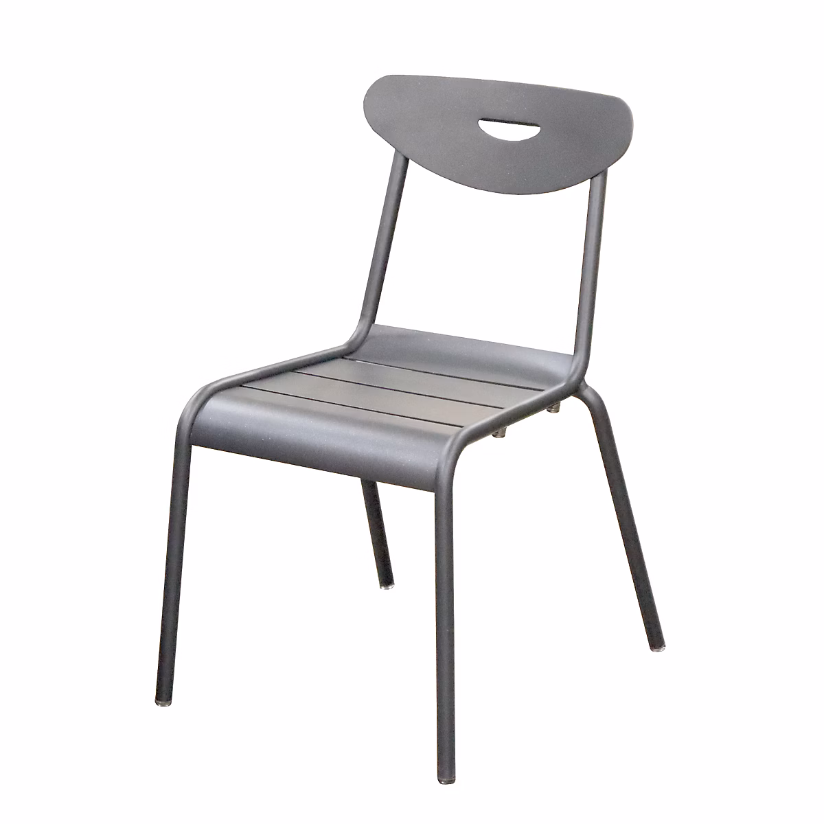 Salon et mobilier de jardin – Chaise de jardin en aluminium gris Proloisirs Smiley