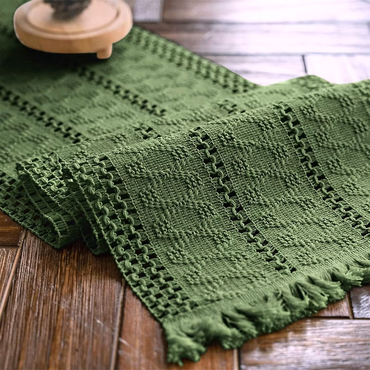Chemin de Table Noël 30 × 120 cm Vert