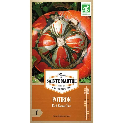 Au quotidien：Graines de potiron petit bonnet turc bio Ferme de Sainte Marthe - graines à semer