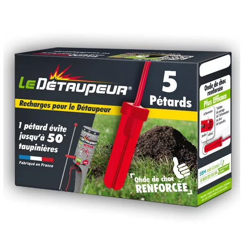 Jardin et pratique:Recharge pour détaupeur marron de 5 pétards