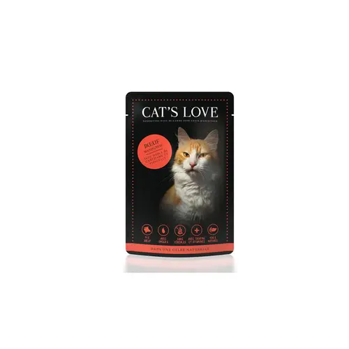 Jardin & loisirs：Sachet repas pour chat au bœuf 85 g