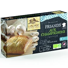Pour un jardin accueillant:Friands aux champignons surgelés bio La Borie - 200 g