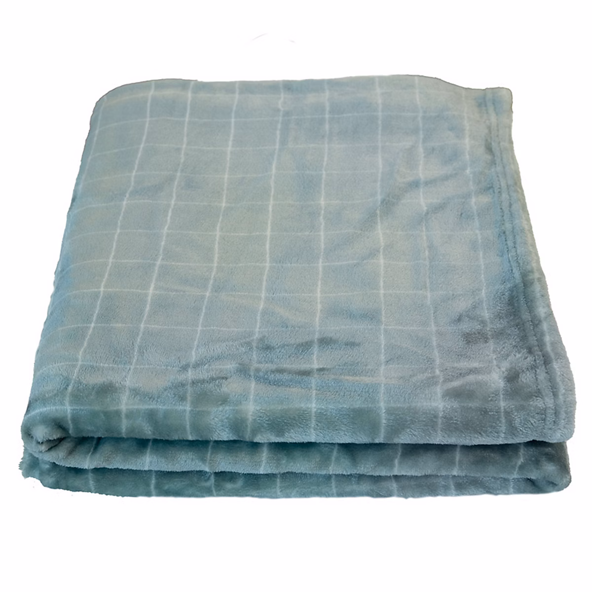 Couverture bébé à carreaux (75 × 100 cm – Vert emeraude)