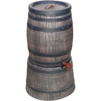 Récupérateur d'eau de pluie en polyéthylène avec support Barrel (50 litres)