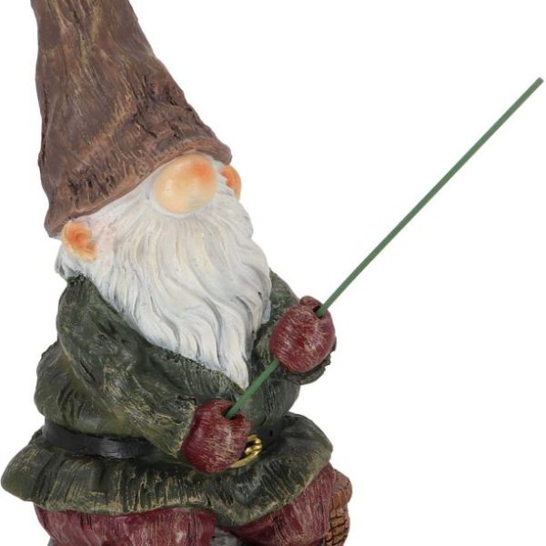 Nain de jardin pêcheur en résine 25 cm