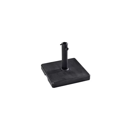 Jardin sélection:Pied parasol carré coloris noir en ciré - 35 kg