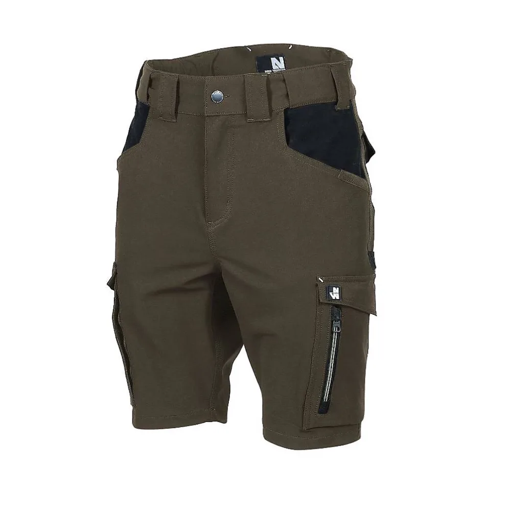 Bermuda de Travail Stan – Taille 38, Kaki, Résistant et Confortable, D-Work