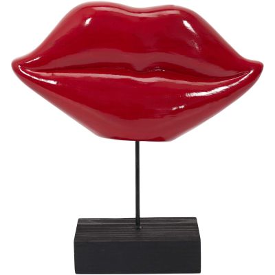 Décoration à poser bouche 20 cm (Rouge)