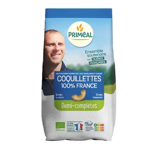 Pour un jardin à votre image:Coquillettes demi-complètes bio 500 g PRIMEAL